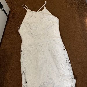 Papaya White Dress